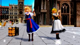 【東方MMD】アリスと魔理沙でハッピーシンセサイザ【マリアリ】