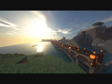 【Minecraft】街よりも空が近い村からさんばか城へと続く橋に『にじさんじ大橋』と名付けるイブラヒム【にじさんじ切り抜き】