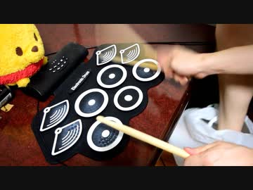 「Basket Case」をおもちゃの電子ドラムで叩いてみた【Green Day】