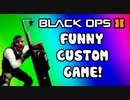 Black Ops 2 Funny Custom Game - Assault Shield Gladiators on Vertigo (Funny Moments   New Game)