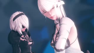 【MMD】DAYBREAK FRONTLINE【2B,kaine】