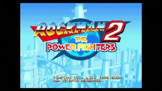 (1コインクリア)　ロックマン2・ザ・パワーファイターズ　ロックマンでロールを救えコースクリア　【CAPCOM】