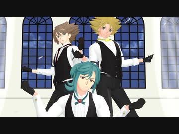 【ヴァンガMMD】三人で、jewel【櫂くん・三和くん・マモルさん】