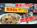 【食べ歩き動画】横浜ソウルフード★スタミナカレーのお店バーグ★肉々しいカレーをぬこが食べるだけの動画