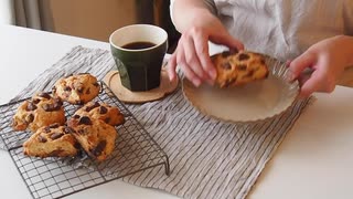 チョコレートチャンクスコーン作ってみた。