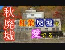秋廃墟　紅葉廃墟を愛でる【大分県鯛生金山跡】
