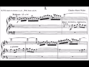 ヴィドール：オルガン交響曲第10番 ニ長調 作品73「ローマ風