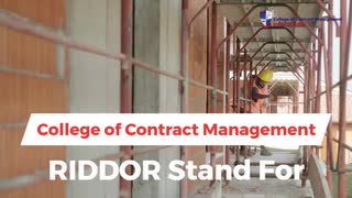 RIDDOR Stand For