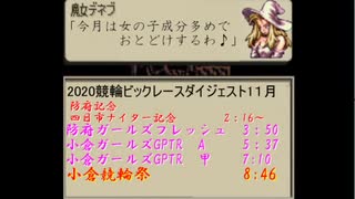 【競輪】月間ビックレースダイジェスト【２０２０/11月】