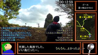 【リアル登山アタック】星ヶ城山攻略　00:13:17（参考記録）【ペア部門】