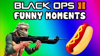 Black Ops 2 Funny Random Moments - Hot Dog, Mic Farts, Emblem Trolling, XBL Messages (Funtage)