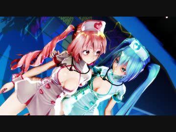 【MMD】Tda式改変ミクさんテトさんで「乱躁滅裂ガール」