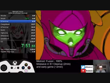 目隠しRTA メトロイドフュージ - 100% in 2:32:41 Blindfolded Speedrun