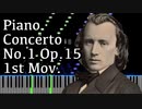 【ブラームス】ピアノ協奏曲第1番第1楽章 - Op.15-1st - 【ピアノ/Synthesia/Johannes Brahms/Piano Concerto No.1】