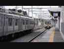 常磐線　新地駅　普通列車交換　701系とE721系