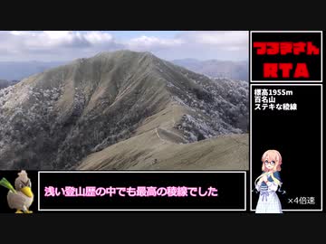 【RTA】剣山1:33【リアル登山アタック】