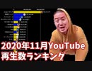 【2020年11月】日本ユーチューバー月間再生数ランキング【日本YouTuber】