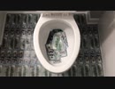 お金をトイレに流してみた６