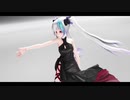【MMDクロスシミュ】花瓶に触れた by Tda式改変黒ミク