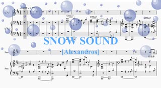 [ピアノ　楽譜] SNOW SOUND / [Alexandros]　(offvocal　歌詞：あり /　ガイドメロディーあり)