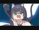 釘パンチをくらうキャルちゃん