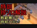 【RO】珍さん特訓ソロまるまる解説！【素時給113G】