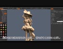 3D-COATで作るミニフィギュア　その8　～下着とスカートのふりふり～