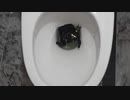 バットマンをトイレに流してみた