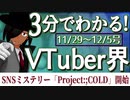【11/29~12/5】3分でわかる！今週のVTuber界【佐藤ホームズの調査レポート】