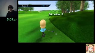 目隠しRTA Wii Sports (ウィー・スポーツ) - ゴルフ９ホール in 9:07 Blindfolded Speedrun