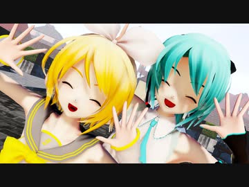 【MMD杯ZERO3参加動画】ミクとリンに「WAA!!!!」を踊ってもらいました【MMDモーション配布】
