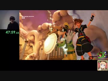 目隠しRTA キングダムハーツ3 Olymp% in 1:03:32 Blindfolded Speedrun