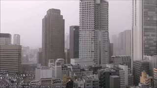 2018年1月26日 夕方 大阪に降った初雪の動画集