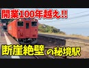 【鉄道豆知識】開業100年越え！行くのが困難な断崖絶壁の秘境駅 訪問記 #33