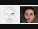 ホモと見る落書きをリアルな顔画像にするアプリ