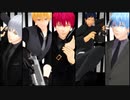 【MMD黒バス】マフィア的な感じでHysteric Bullet+一騎当千+I Know踊って貰った【赤黒黛黄青】