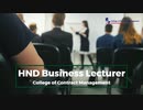 HND Business Lecturer