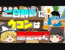【ゆっくり解説】二日酔い予防にウコンは無意味？　色んな対処法