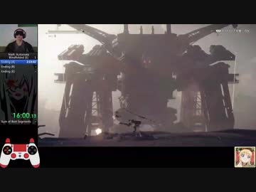 目隠しRTA ニーアオートマタ [E] Ending in 10:08:06 Blindfolded Speedrun [Part 1/2]