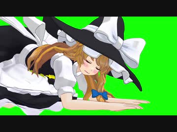 床を拭く魔理沙GB