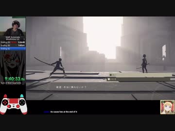 目隠しRTA ニーアオートマタ [E] Ending in 10:08:06 Blindfolded Speedrun [Part 2/2]