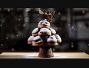 チョコプロフィットロールのクリスマスツリー【お菓子作り】ASMR