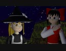 【第12回東方ニコ童祭Ex】レイマリが弾幕ごっこ（予告編）