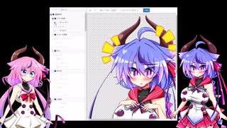 PSDToolを使ってYMM４用立ち絵を作ってみる動画　 [鳴花ヒメミコト実況]