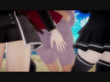 【艦これMMD】爆乳戦隊パイレンジャー　白露型Ver【残念なCeVIOカバー】