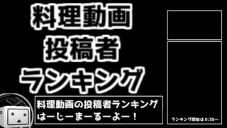 料理動画 投稿者ランキング