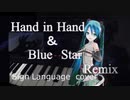 手話歌【ボカコレ】Hand in Hand ＆ Blue Star Remix Sign cover　手話訳字幕付き