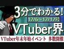 【12/6~12/12】3分でわかる！今週のVTuber界【佐藤ホームズの調査レポート】