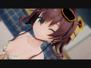 【MMDホロライブ】夏色まつり(水着)が歌って踊る「KING」【祝70万人】