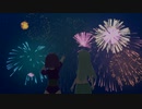 ヤエ雪と花火